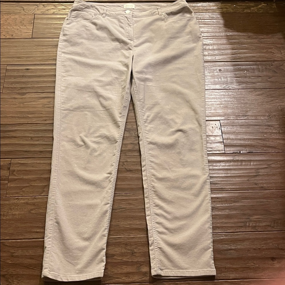 Chicos Straight Leg Corduroy Pants Size 2